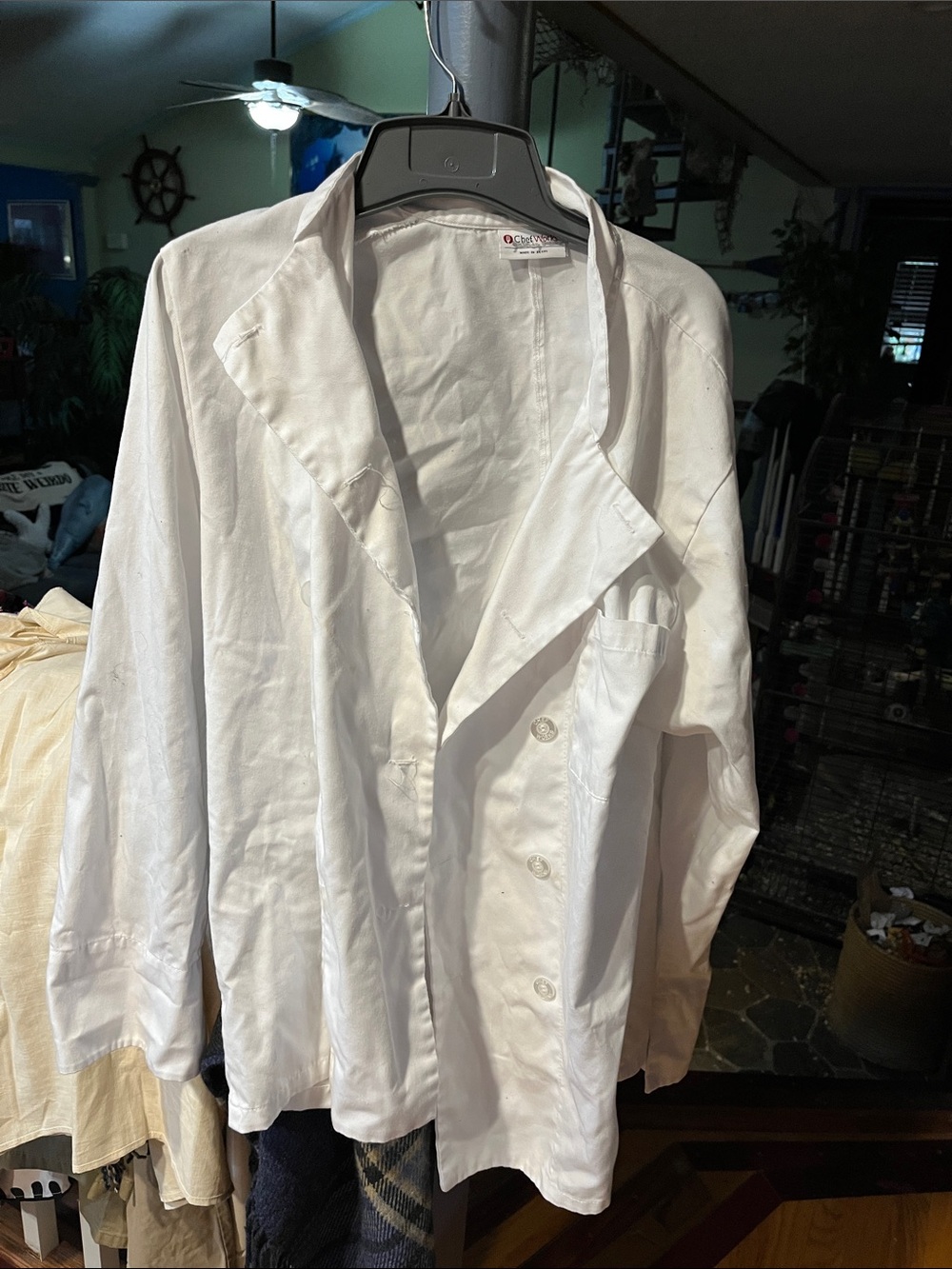 Men's White Casual Button-Down Shirt by Chaps